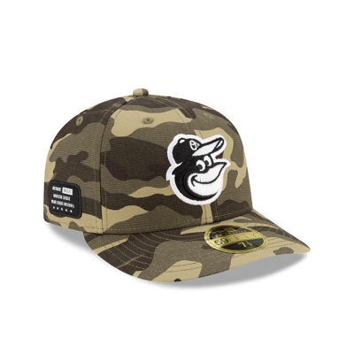 Green Baltimore Orioles Hat - New Era MLB Armed Forces Weekend Low Profile 59FIFTY Fitted Caps USA8647150